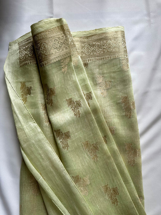 Mallika Linen Zari Saree